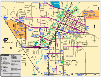 Adrian Area Bike Routes Map - small map