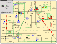 Hospital Neighborhood Fitness Routes Map - small map