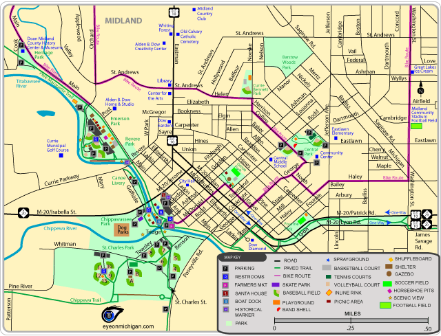 Midland Area Map