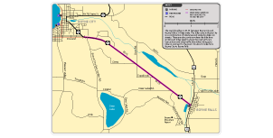 Download a map of the Boyne City - Boyne Falls bike route.