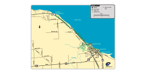 Download a map of the Huron Sunrise Trail, which goes from 40 Mile Point Lighthouse to Rogers City, Michigan.