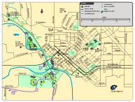 Downtown Midland Map - small map