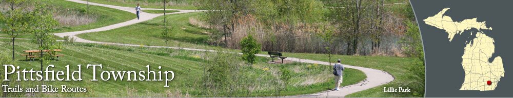 Pittsfield Township Trails and Bike Routes Map, Photos and Information